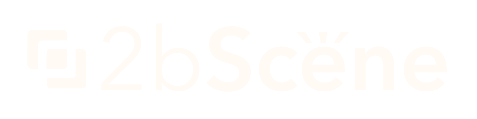 2bscene logo #fffbf4